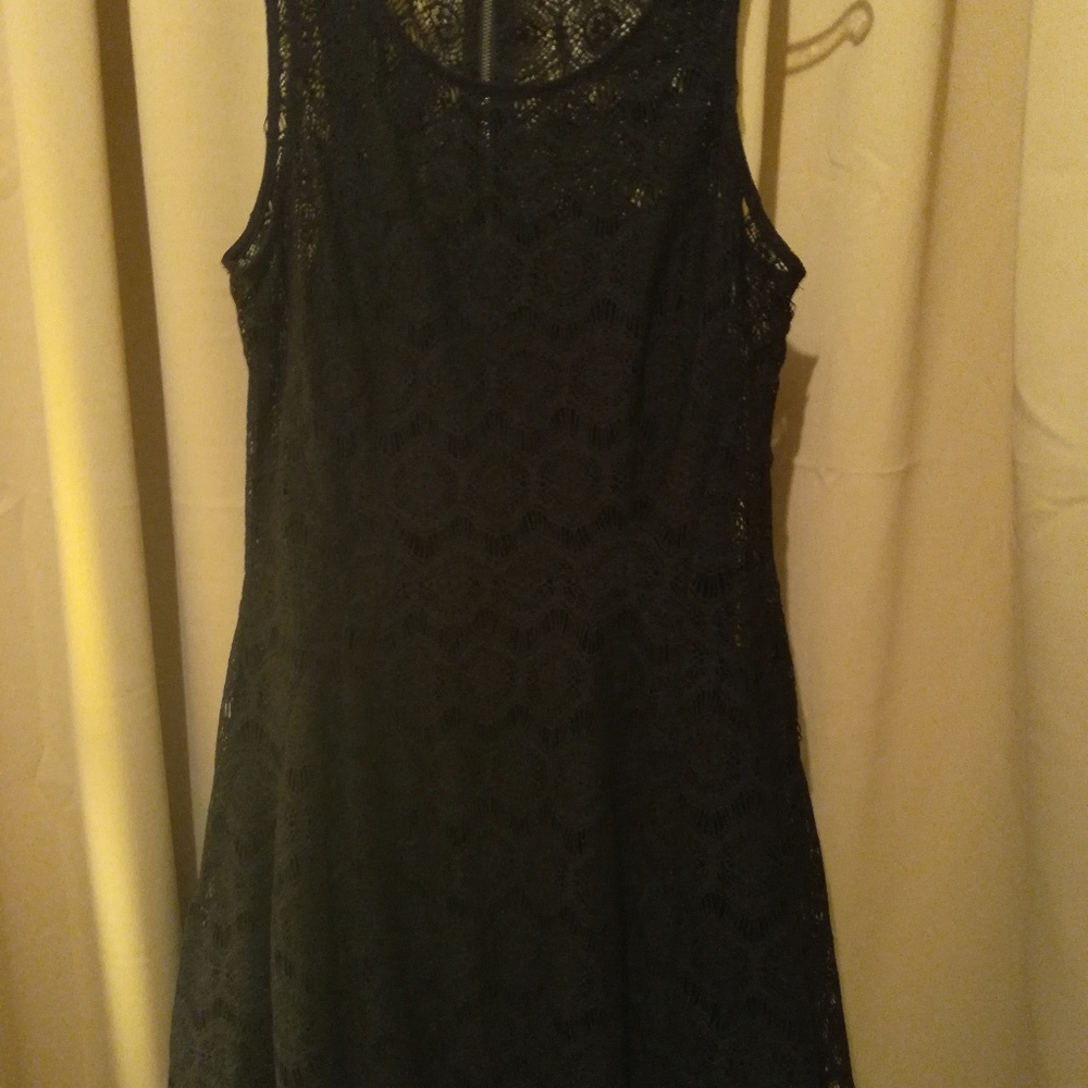 Black lace dress